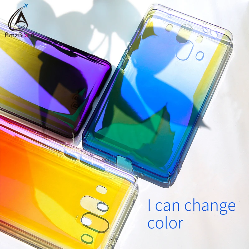 Чехол AmzBoon для Huawei P20Pro Роскошный прозрачный чехол с градиентом цвета Авроры P20 Lite