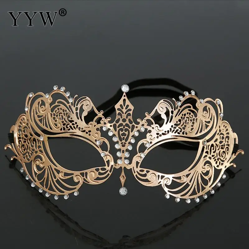 rose gold color Женский костюм Masker туши для ресниц розовое золото полый сексуальная маска маскарад маски для хеллоуина карнавальный костюм венецианскому Выходные туфли на выпускной бал аксесуары для ночного клуба - Цвет: rose gold color