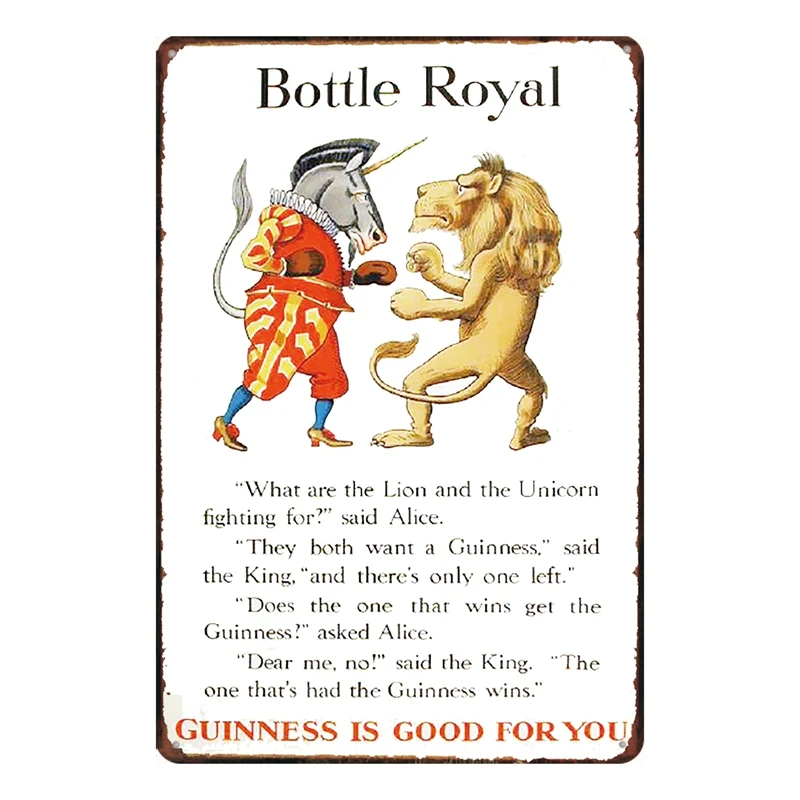 Винтажный металлический жестяной знак Guinness настенный бар домашнее искусство