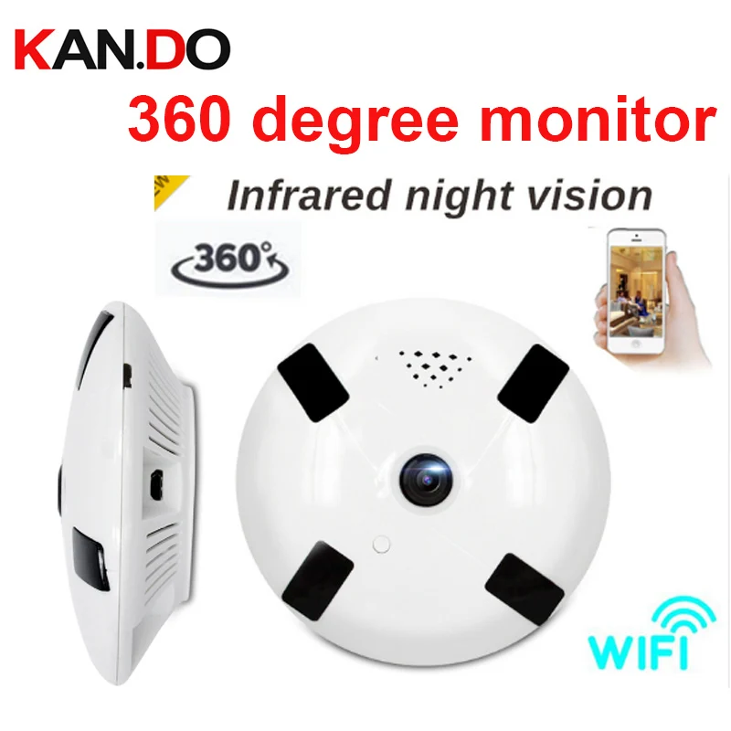 32 128 ГБ 2.0MP 360 панорамная ip камера Wifi лампа интерфон Лампа видеонаблюдения cctv P2P VR