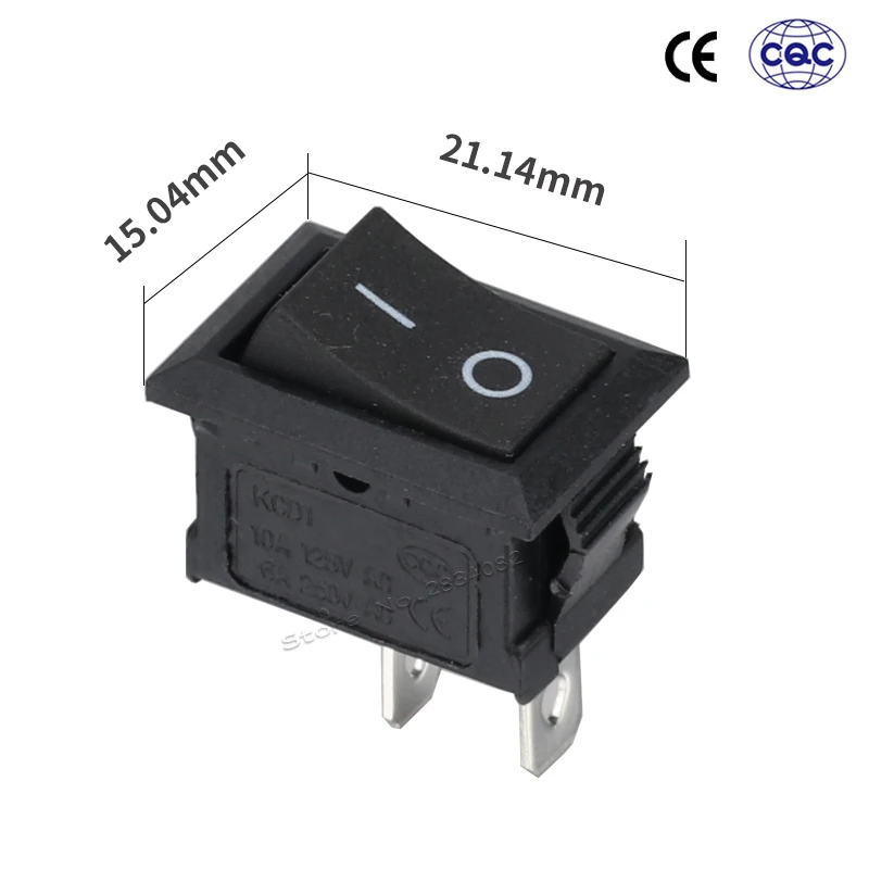 2 штифта 6A/250VAC 10А/125VAC SPDT кулисный переключатель лодки положения файла ВКЛ ВЫКЛ