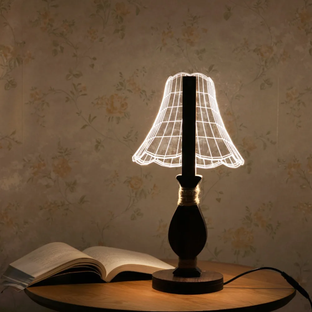 Новый Регулируемый USB Настольный светильник Акриловая Светодиодная настольная