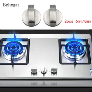 Behogar 2 шт. 68 мм универсальный металлический поворотный переключатель Управление ручки Замена для Кухня Плита Газовая Плита варочная печь аксессуары