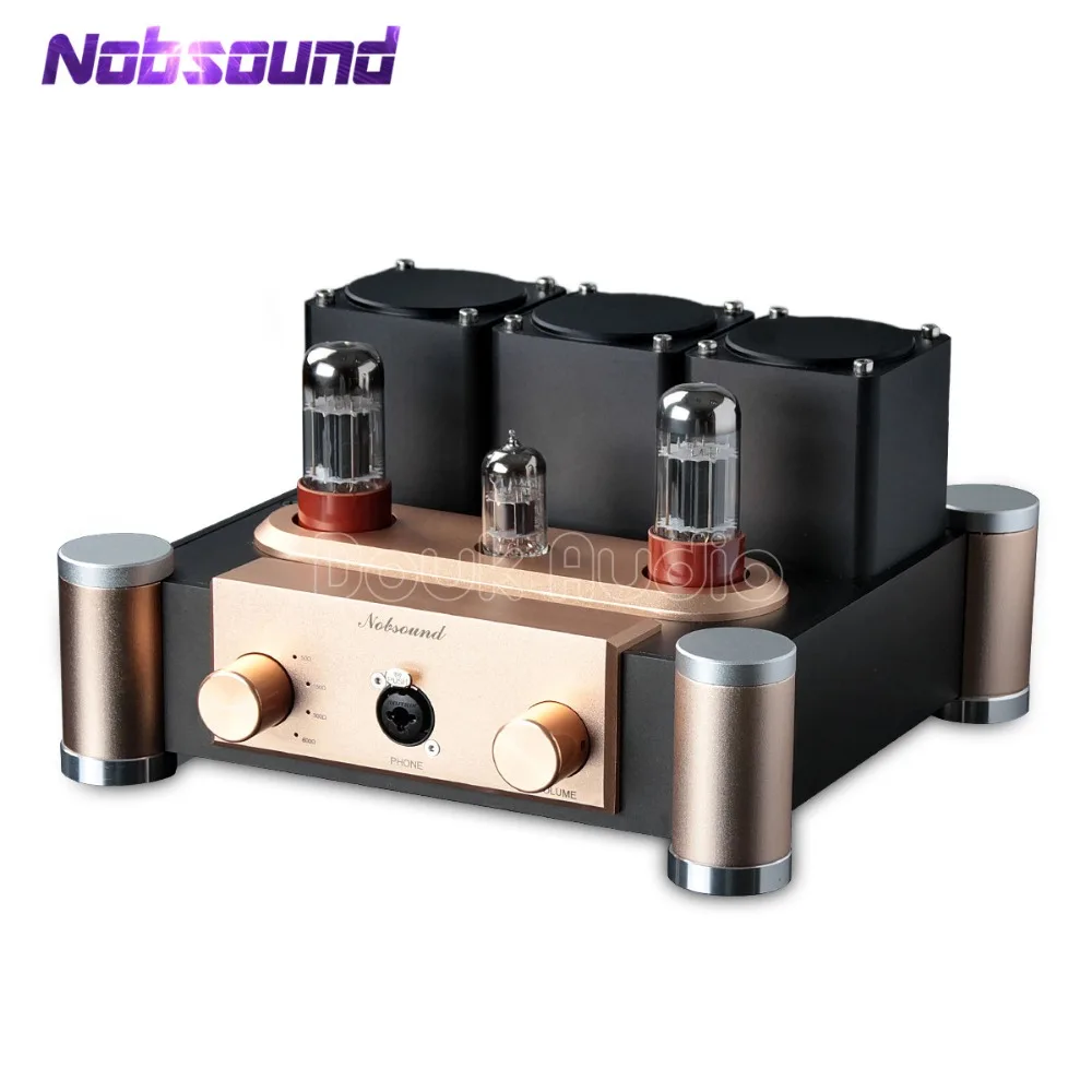 Nobsound Hi-end 6SN7+ ECC83 усилитель клапанной трубки HiFi Предварительный усилитель Настольный одноконцевый усилитель для наушников класса A