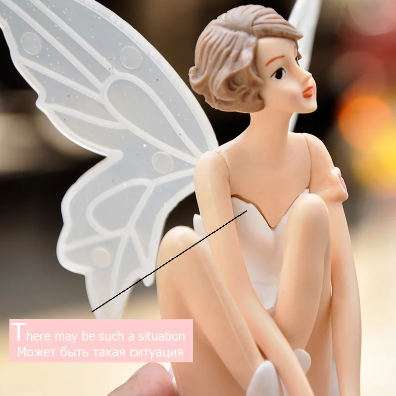 3pcs BAIUFOR Elegant Flower Fairy Girl Figurines for Terrarium Cake Car Accessories DIY Garden Decor Friend Gift | Дом и сад