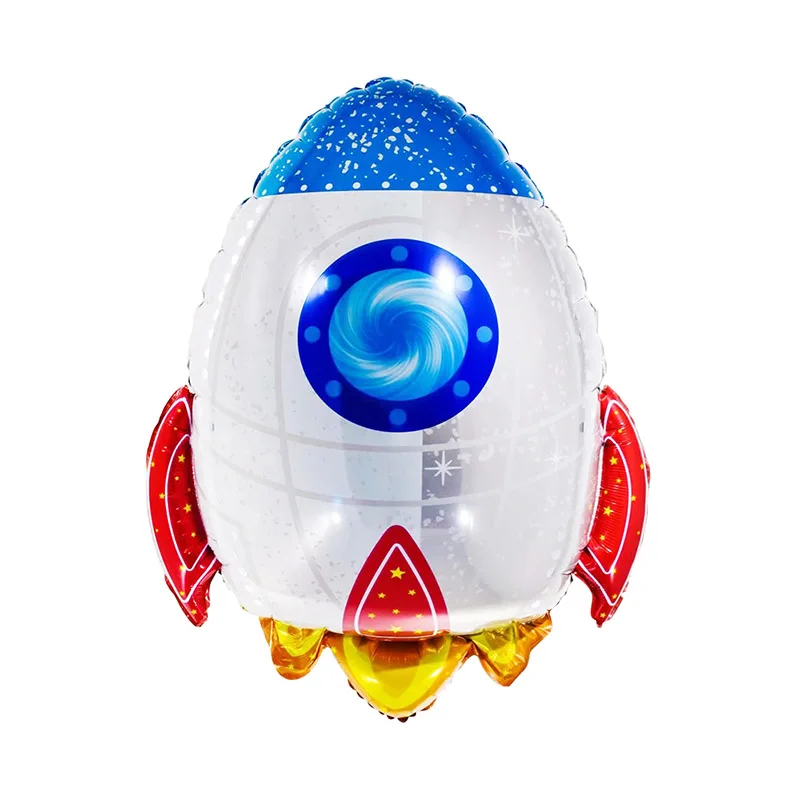 Воздушный шар с космическими ракетами Гелиевый 4D украшение для дня рождения 18