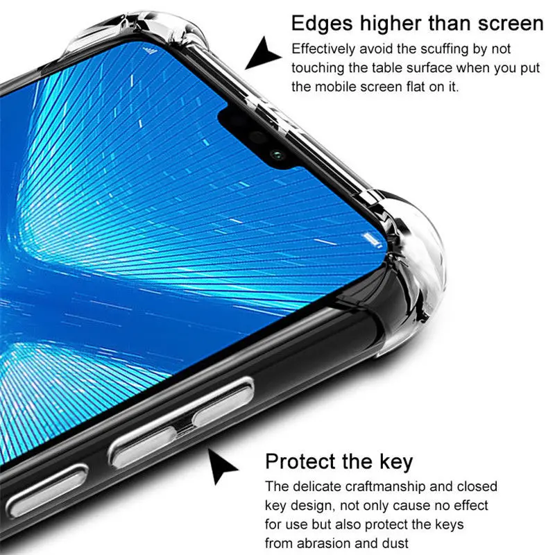 Противоударный Прозрачный чехол для huawei P30 P20 Pro mate 20 10 Pro P Smart Plus NOVA 4 3 3i Y9 Honor V20 7A 8X Мягкий силиконовый чехол