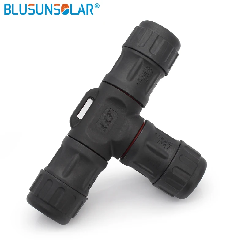 20 шт L20 2P T тип водонепроницаемый тройник разъем полевая сборка IP67|connector