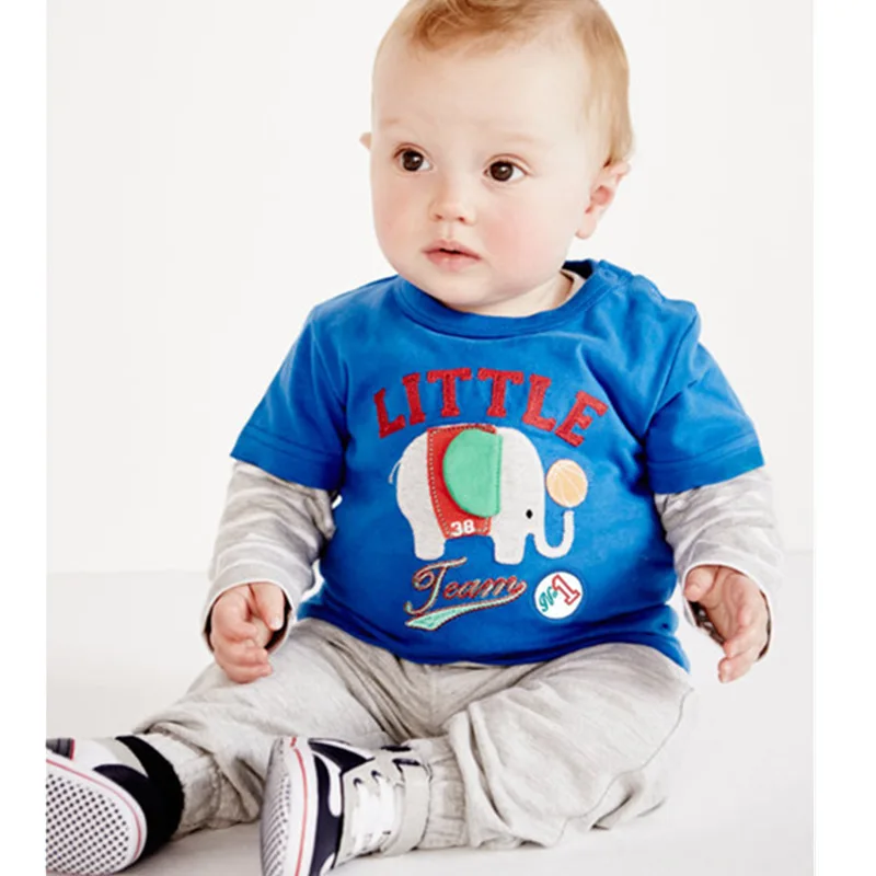 Jumpingbaby/Коллекция года; детская одежда футболка для мальчиков детская футболка с длинными рукавами хлопковая Футболка для малышей; CamisetaCostumes; roupas infantis menino