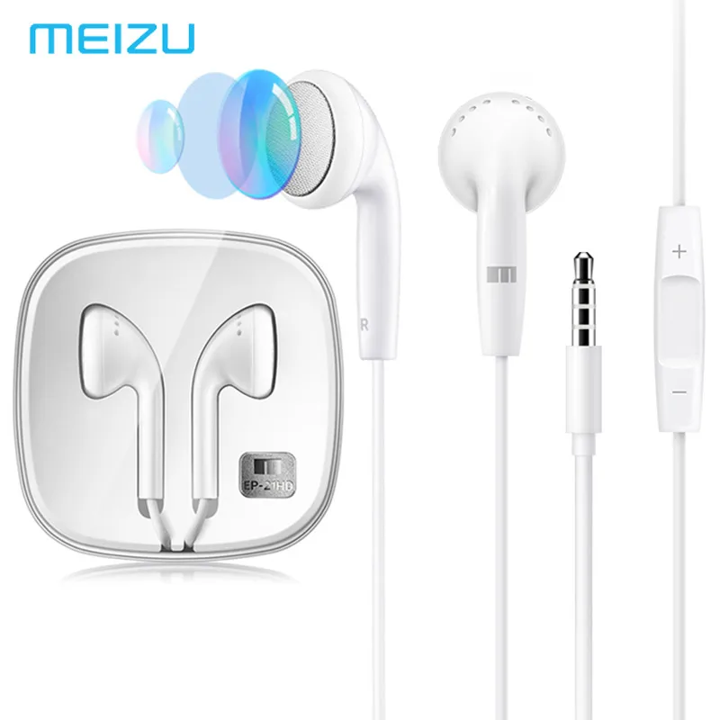 Оригинальный MEIZU EP21HD HIFI Наушники глубокий бас стерео звук с Mic Регулятор