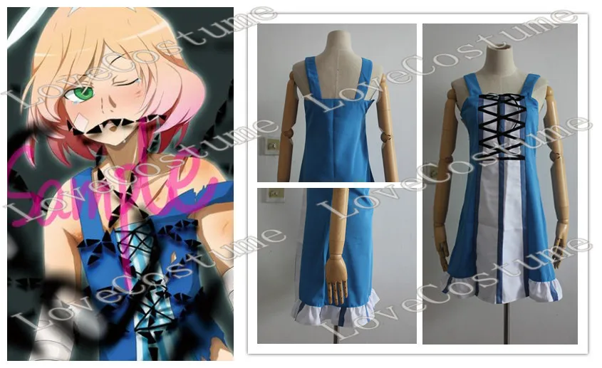 Голубое платье gatchaman crowds Rui Ninomiya маскарадный костюм сделанный на заказ |