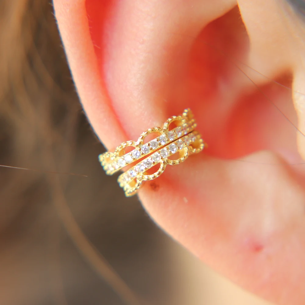2020 Fashion fine S925 Sterling women charm Stud Earring lovely Girls paved shiny CZ Princess Crown Jewelry Party Gifts | Украшения и