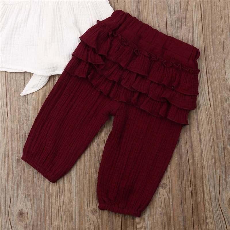 Летний хлопковый комплект одежды для маленьких девочек летние блузки топы