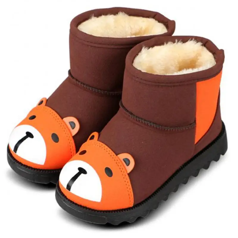 Детская Обувь Мальчики Девочки Зимние Сапоги Замшевые Ботинки Снега Дети обувь