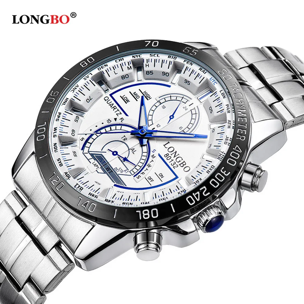 Montre homme многофункциональные часы со стальным ремешком мужские повседневные
