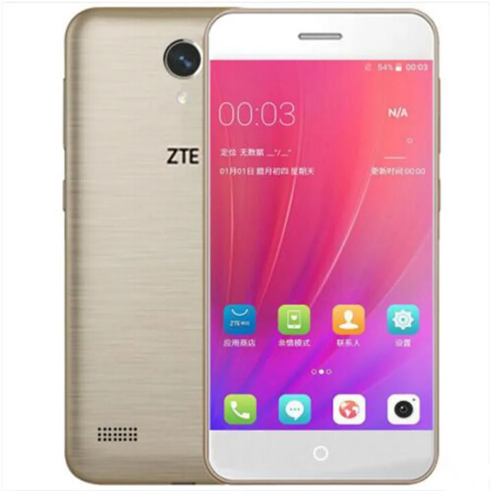 Оригинальный zte лезвие A520 мобильный телефон 5 0 дюймов 2 Гб Оперативная память 16