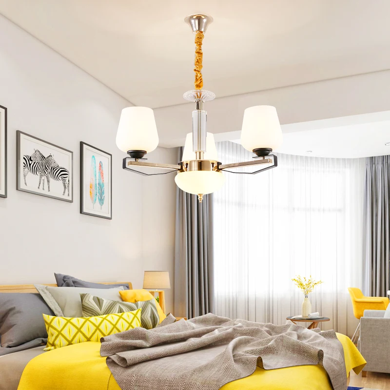 Современная хрустальная Потолочная люстра для гостиной спальни свадебного