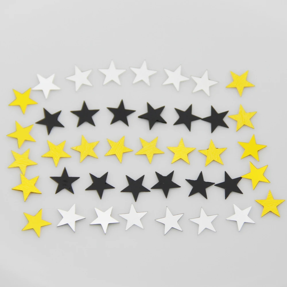 15 звёзд 10 мм золотые серебряные звезды|Флажки вымпелы и конфетти| |