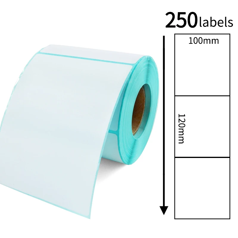 100x120mm-250 labels 4х6 стеклянная рамка для Термальность транспортные этикетки 100x150 мм печатающая головка для Zebra 2844 Zp-450 Zp-500 Zp-505, 100x100 мм, 100x200 мм, с покрытием верхней части, 1 рулон - Цвет: 100x120mm-250 labels