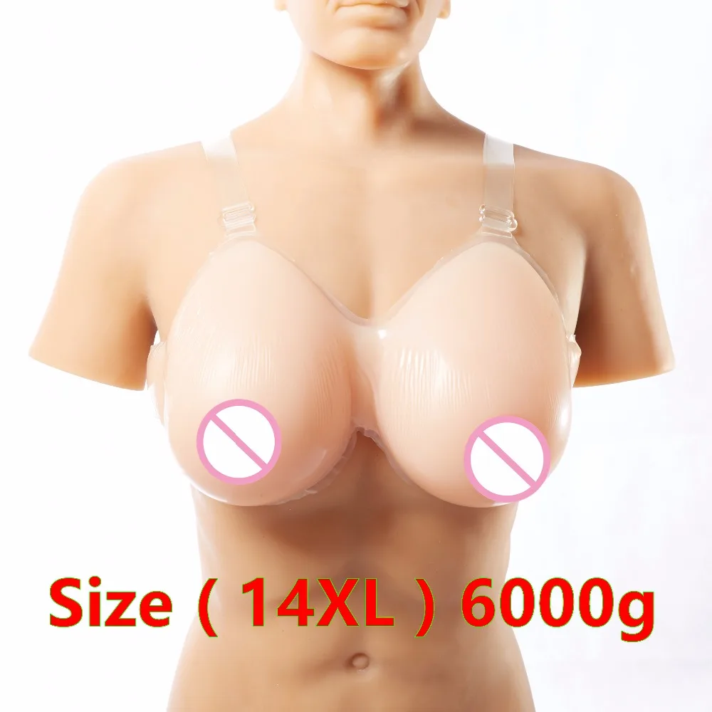 

6000g/pair KK Cup Huge size crossdresser breast forms silicon breast boobs prosthesis para transexual with fake breast