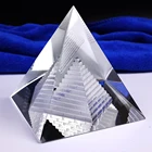 Прозрачная пустая целительная Пирамида Fengshui с кристаллом