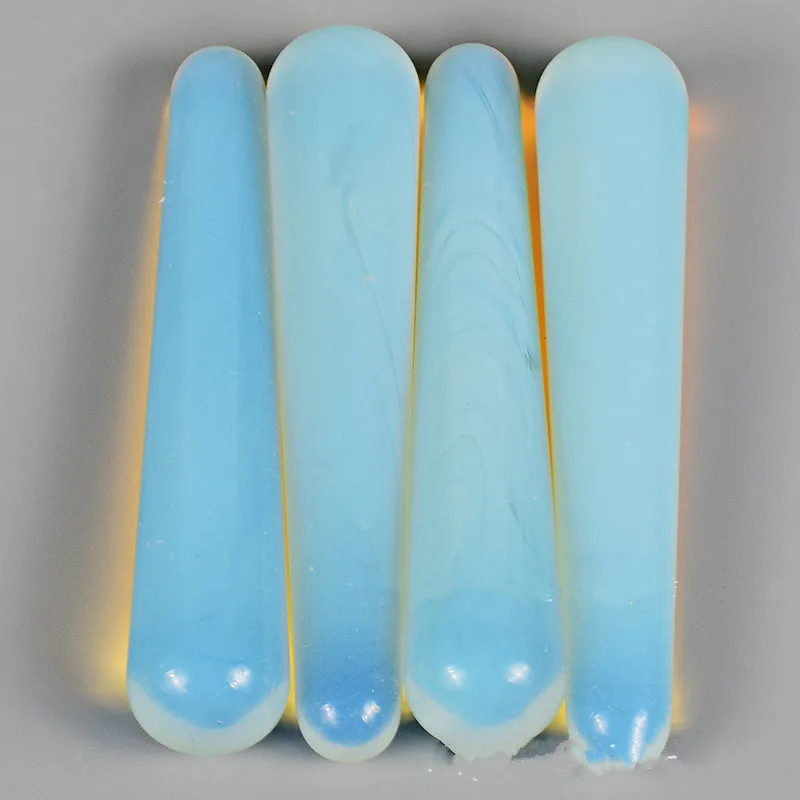 1 шт. натуральный кварцевый кристалл опал ручной работы Массажная стержень | Дом и