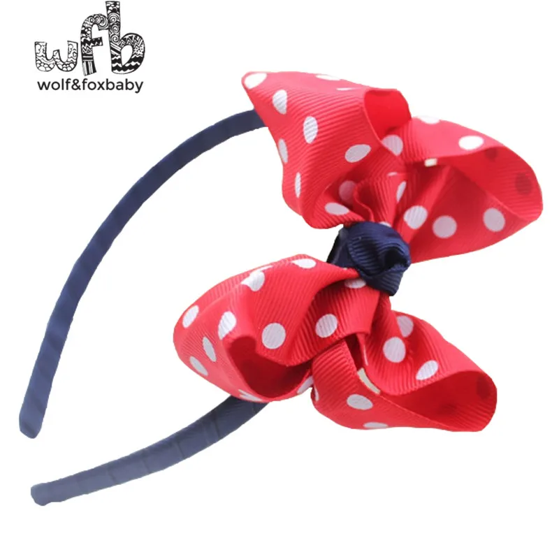 

Розничная продажа, детская Милая ткань в рубчик с цветочным принтом, в горошек, с бантом, аксессуары для волос, застежка для волос, одежда для...