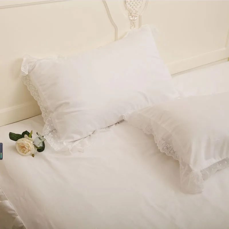 Чехол для подушки с кружевным узором 100% хлопок чехол Прямоугольная подушка