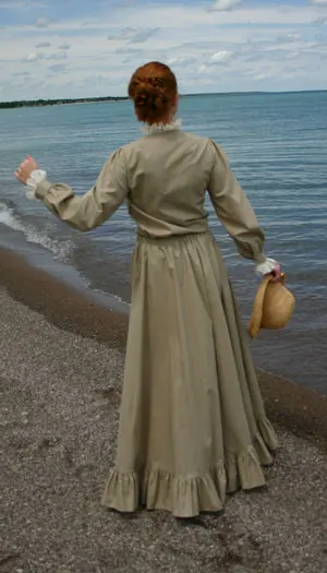 Черное платье в стиле викторианских войн Скарлетт для военных действий