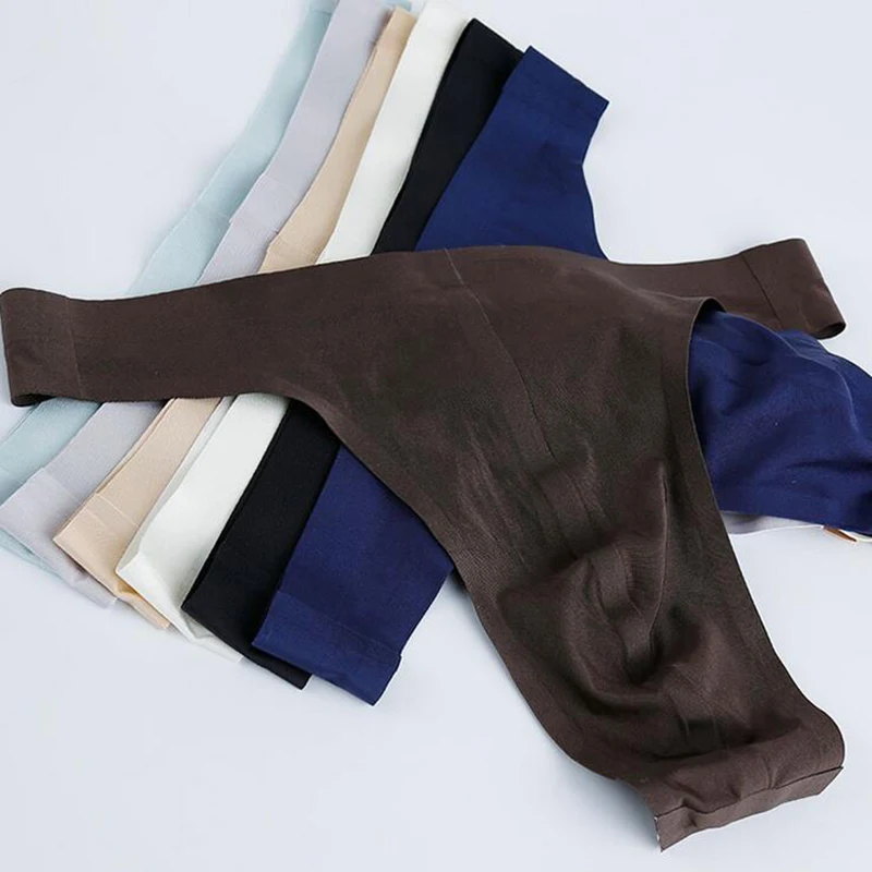 3 шт. мужское сексуальное нижнее белье с G String Homme низкая посадка одноцветные