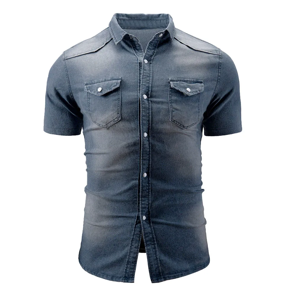 Womail Для Мужчин's Повседневное Slim Fit кнопка рубашка Повседневная мужчин с
