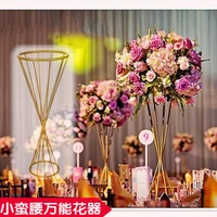 60cm tall metal flower vase gold color table centerpiece wedding home decoration free shipping by ems