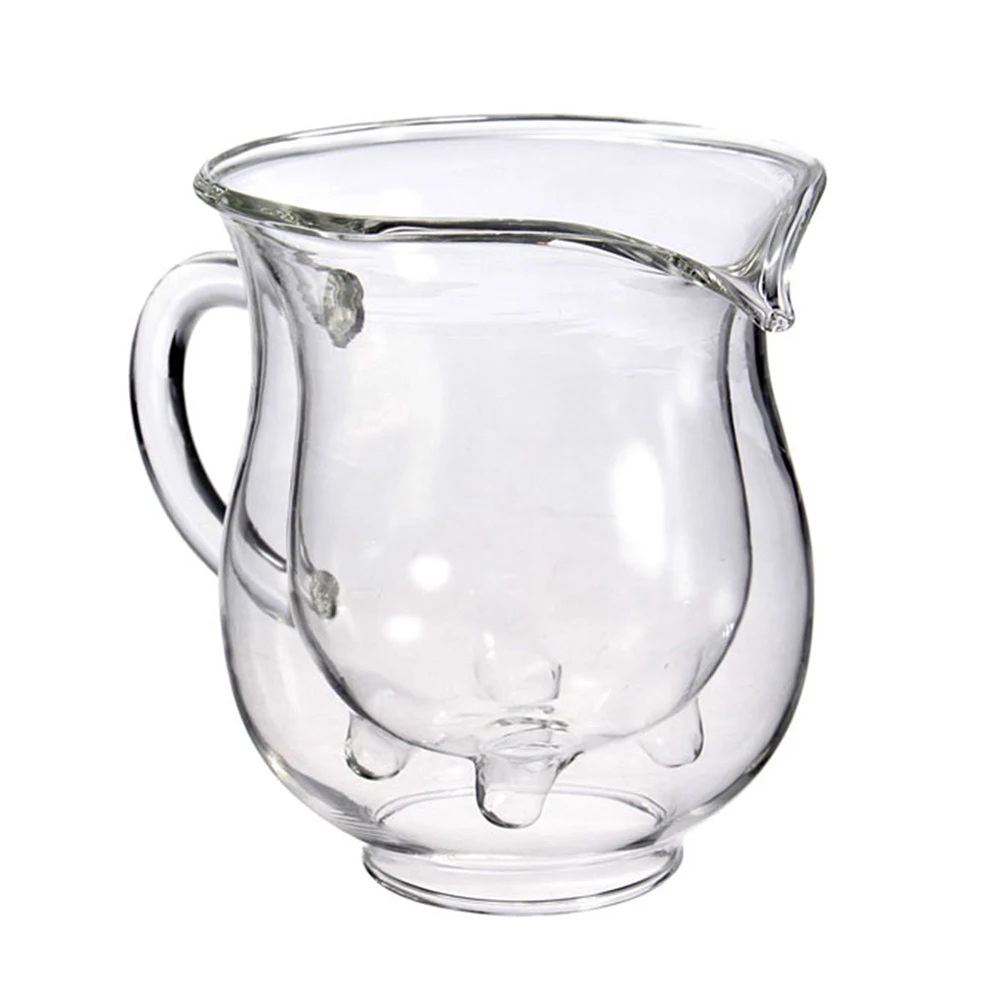 Кружка стеклянная двухслойная креативная с изображением милой коровы 250