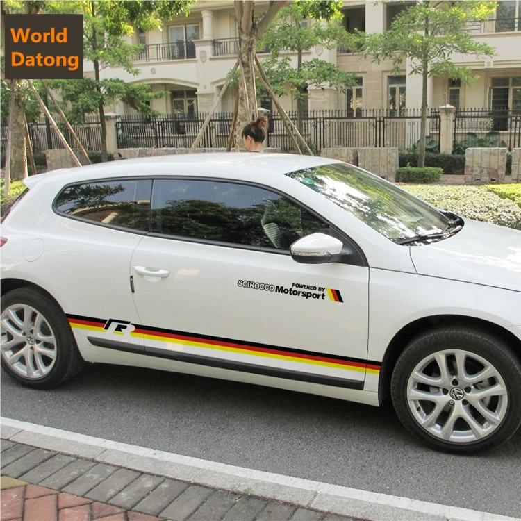 Мир Датун МоторСпорт Стайлинг автомобиля стикер для Volkswagen Scirocco Polo Golf Car Обе