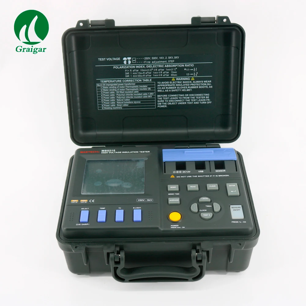 High Voltage MS5215 Digital Insulation Resistance Tester Built-in Power Generator | Инструменты