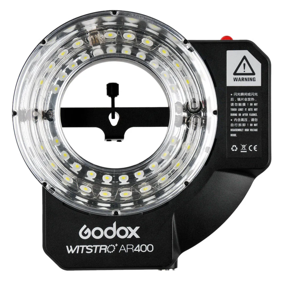 Godox Witstro AR400 400 Вт Кольцевая вспышка Speedlite с литий ионным аккумулятором +