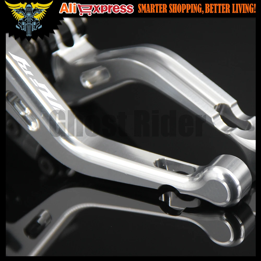 Лазерный Логотип (YZF R1) ленты CNC Алюминиевый Регулируемый 2 пальца короткие