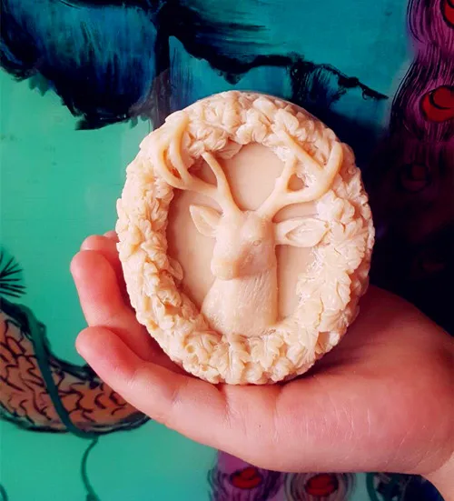 Силиконовая форма для мыла в виде оленя ручной работы гипса|Формы мыла| |