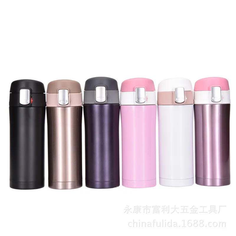 Модный отскок крышка термос чашка из нержавеющей стали Термочашка Изолированная