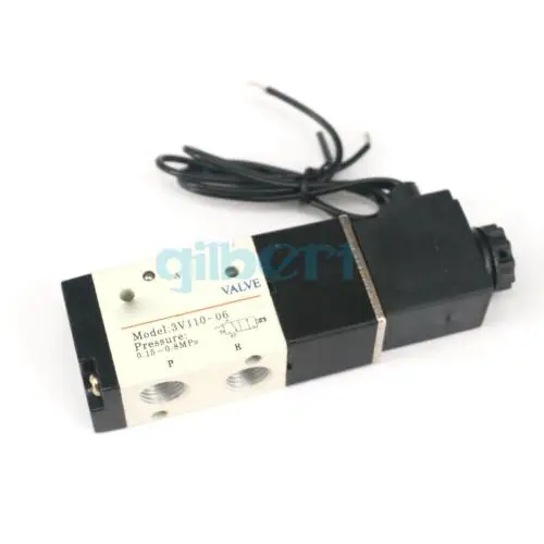 3V110 06 1/8 &quotBSP 12VDC 24VAC/DC 36VAC 110VAC 220VAC 380VAC электромагнитный клапан с свинцовой