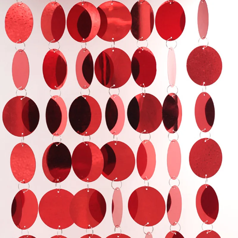

5m Festive Home Wedding supplies indoor decorative curtains PVC sequins stage background decoration