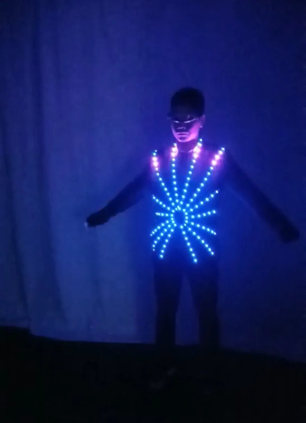 

Ballroom dance led costumes colorful light led party luminous suit glowing clothe dress stage