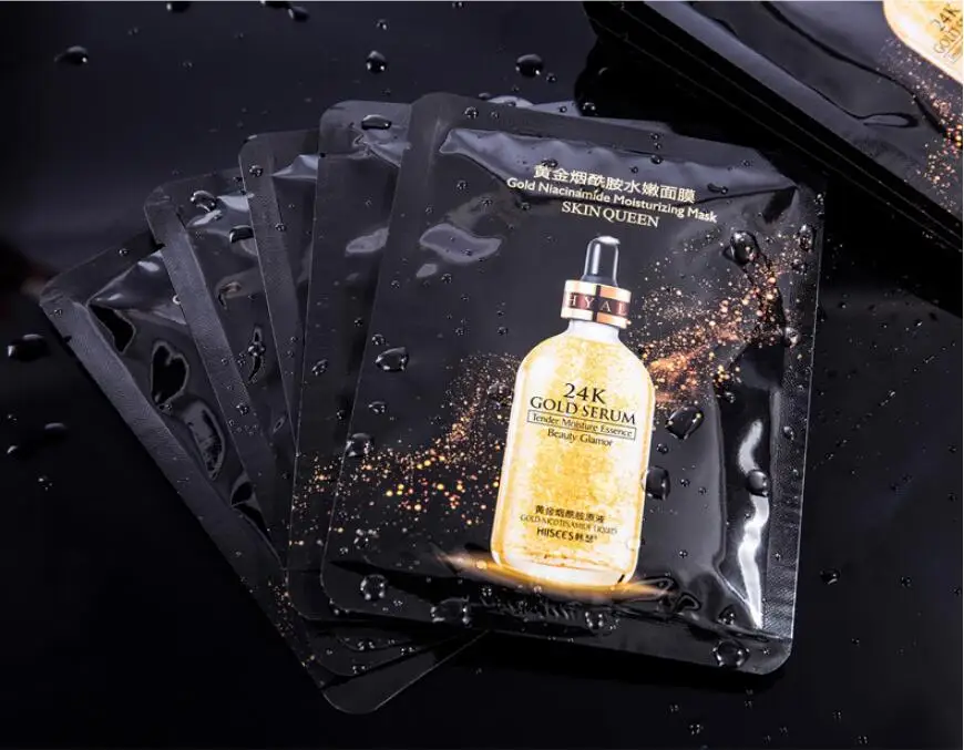 20 шт BIOAQUA 24K золото никотиamмаска Корея уход за кожей маска комбинация V7 эссенция VC клубника Яблочная маска красота уход за кожей
