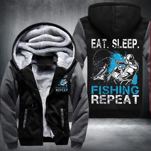 2018 зимняя Толстовка EAT SLEEP Мужская толстовка Лоскутная молния флис спортивный