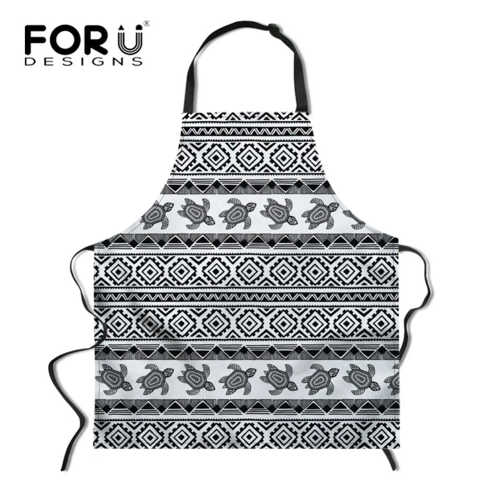FORUDESIGNS/кухонный фартук с узором для женщин шеф повара аксессуары выпечки
