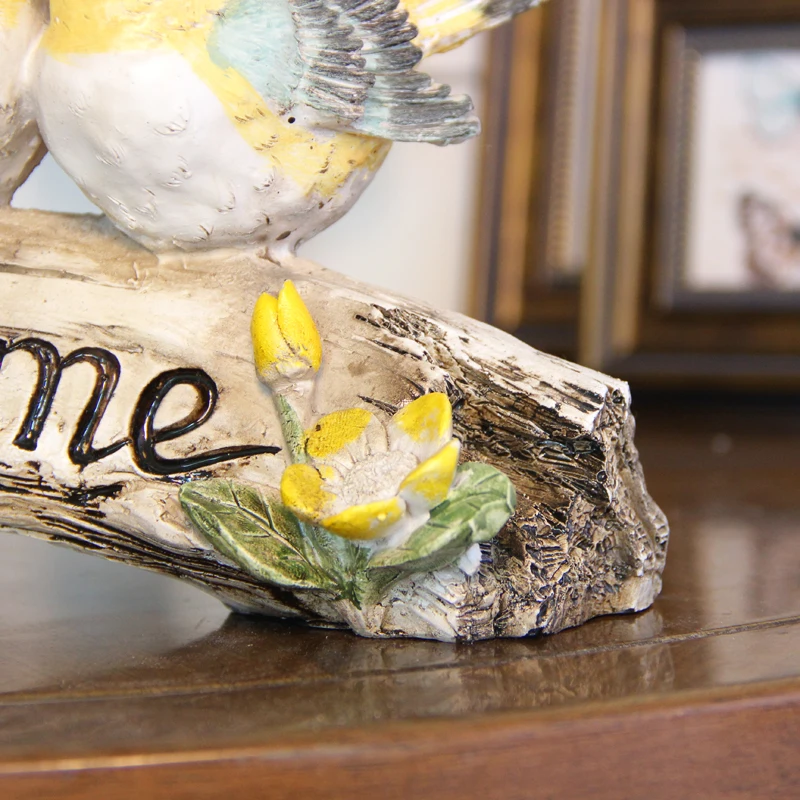 Ретро Птицы на пне украшения дворовый садовый декор для дома креативные подарки