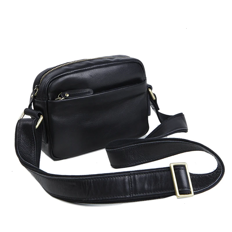 LANSPACE мужская кожаная сумка через плечо из натуральной кожи Маленькая