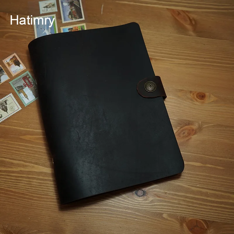 Новый ноутбук Hatimry a5 из натуральной кожи спиральный дорожный с 3 отверстиями и