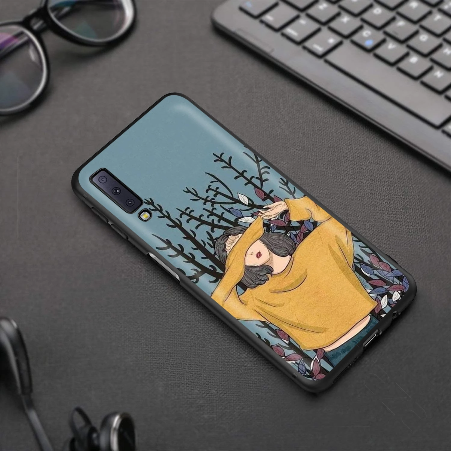 Чехол с абстрактным изображением девушки для Samsung Galaxy S20 S10 S9 S8 S7 S6 Plus Note 9 8 M30 M20 M10 Edge