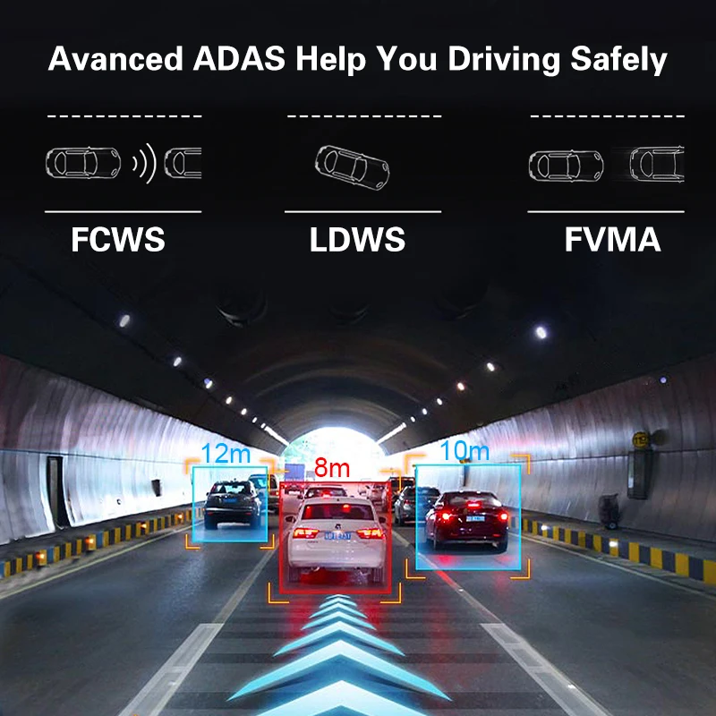 Автомобильный видеорегистратор AfmoDVR 4 K Dash Cam с двойным объективом wifi камера